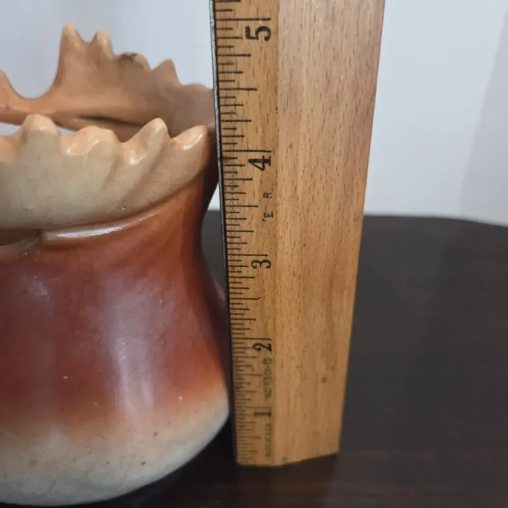 Vtg Austrian Figural Moose Elk Ceramic Creamer Pitcher 4